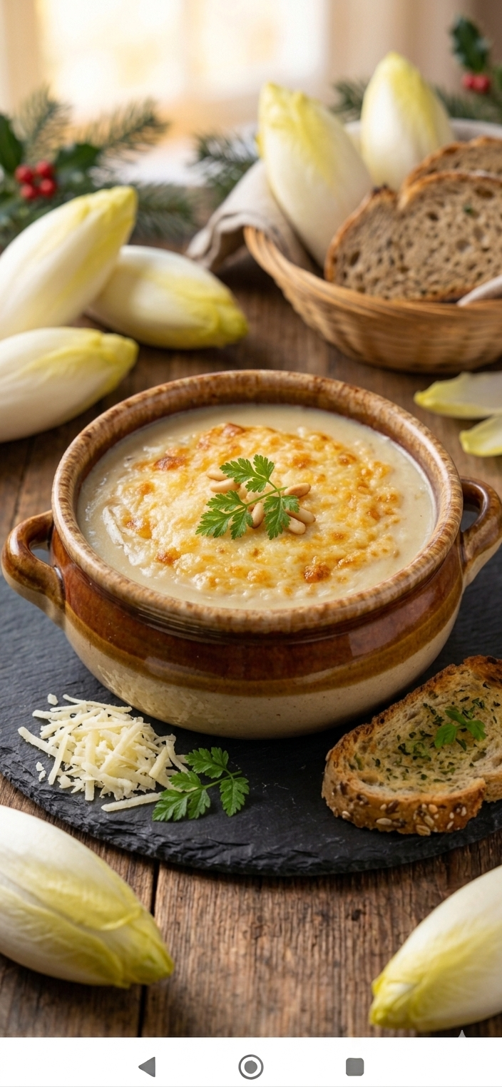 Winterliche Chicoree-Cremesuppe